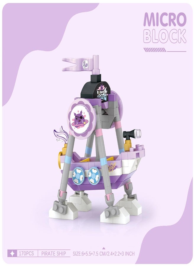 MEIEST 4 PCS Mini Amusement Park Building Blocks Set,Simulation Architecture Collection Particle Construction Building Bricks Toy - Image 3